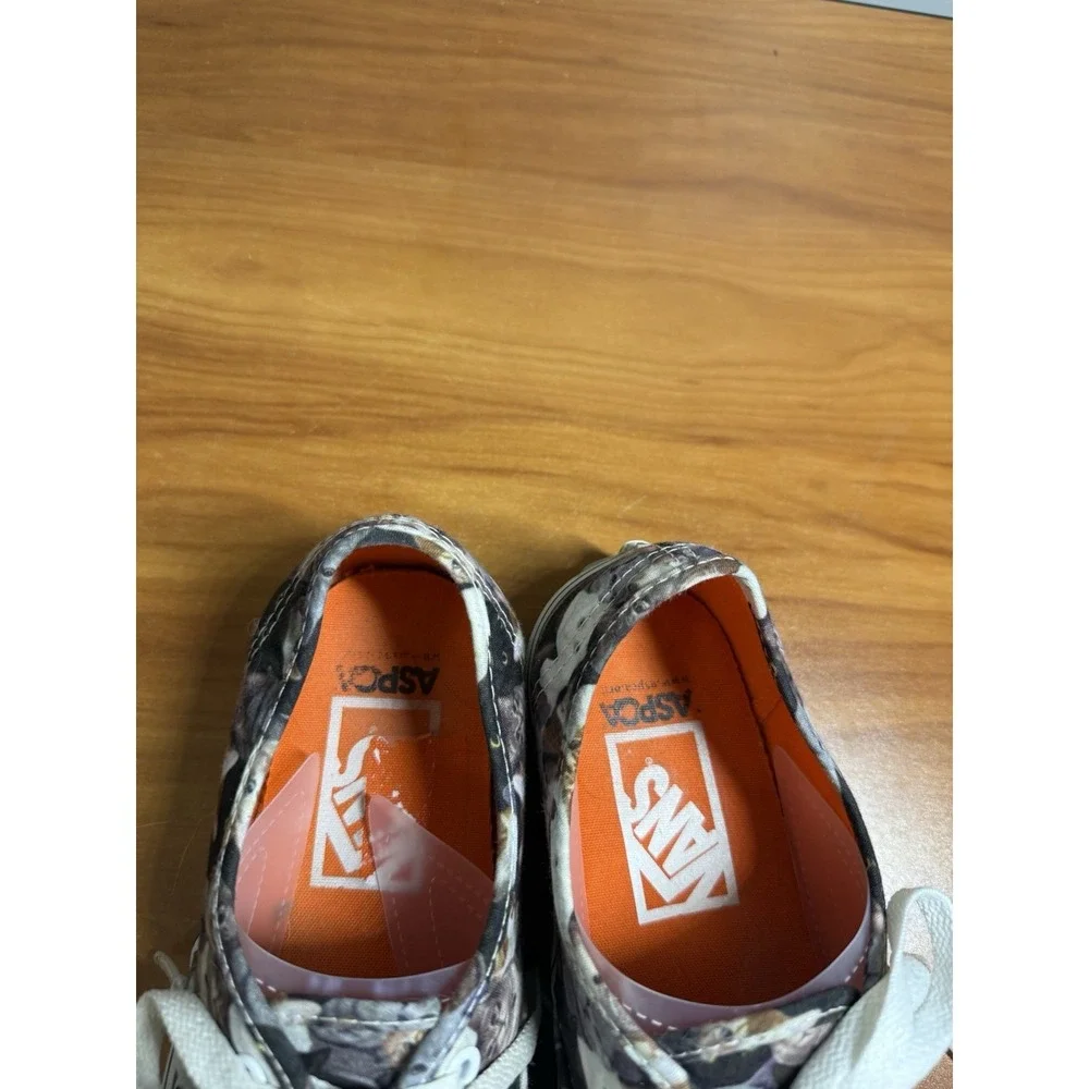 VANS Authentic ASPCA Cats Kittens Print Lace Up Low Top Sneakers Women's Size 6